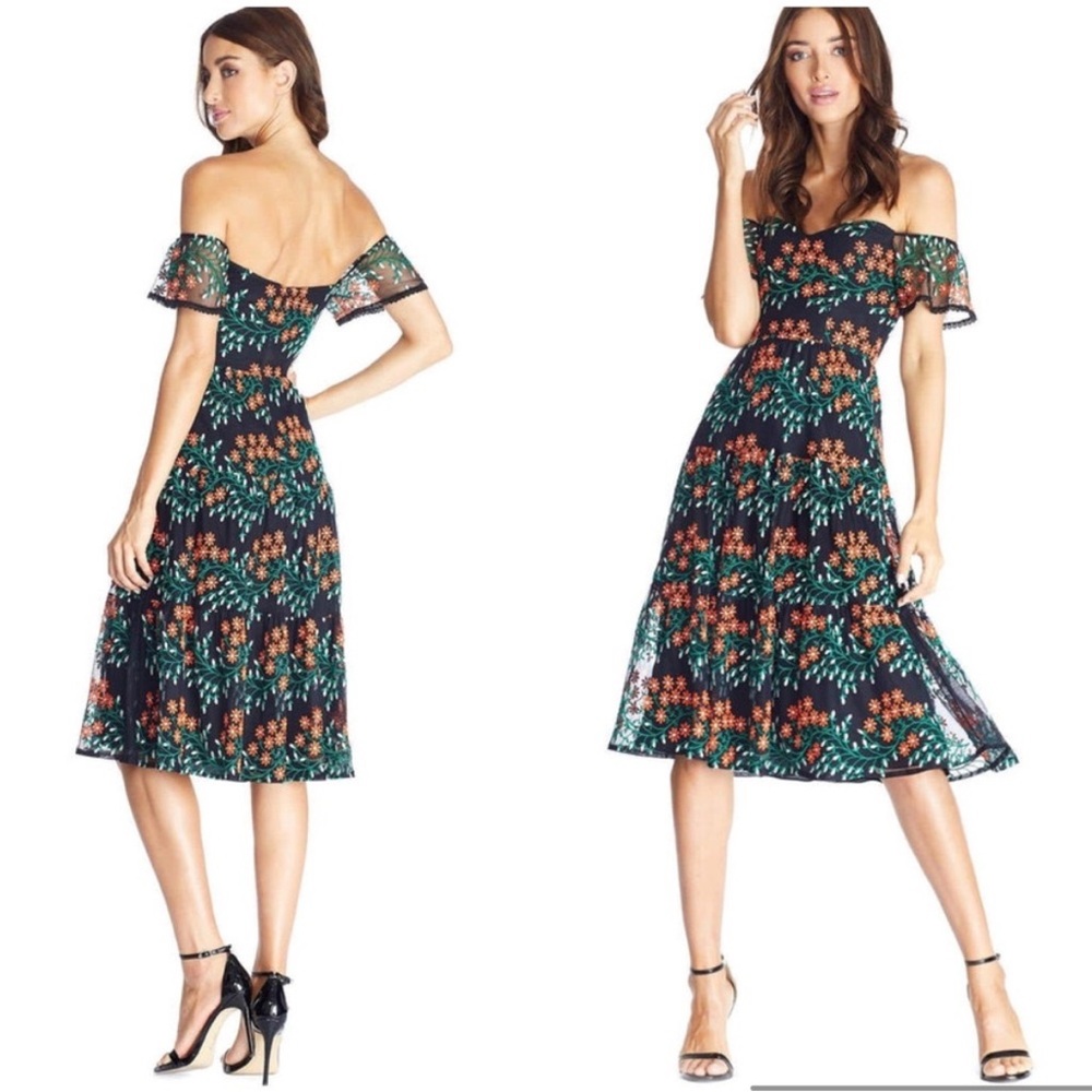 DRESS THE POPULATION River midi dress size S
